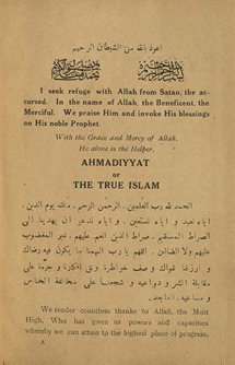 Ahmadiyyat, or, the true Islam