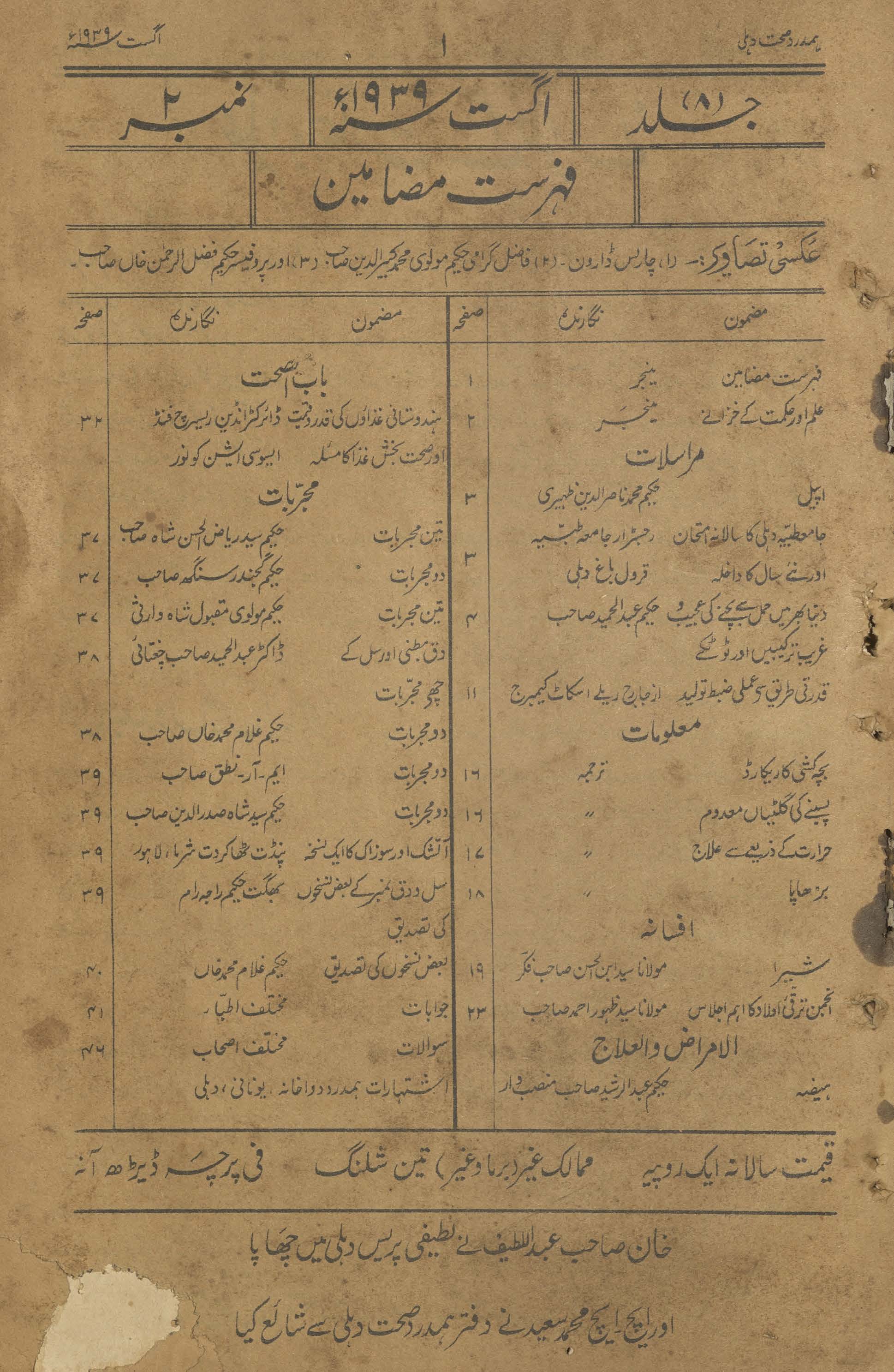 Hamdard-i ṣiḥḥat Dihlī