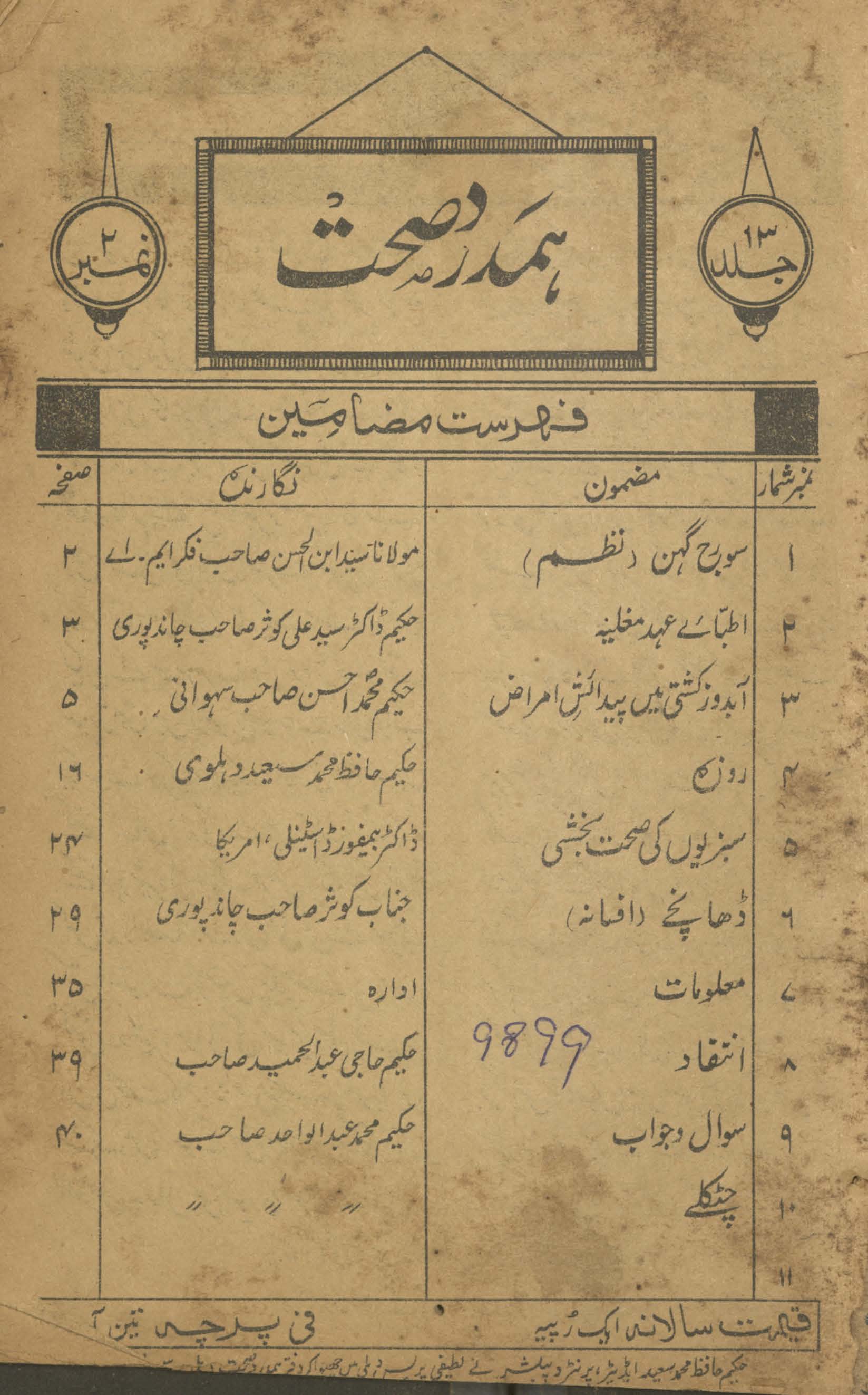 Hamdard ṣiḥḥat Dihlī